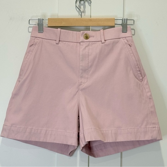 Spanx Supersmooth Stretch Twill Shorts Pink Small High Rise Preppy Chic Spring - Picture 3 of 11